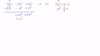 División de polinomios con fracciones [upl. by Yarw]