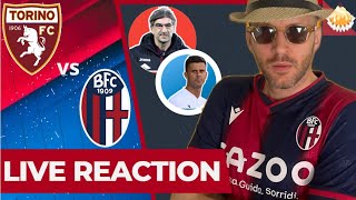 TORINO vs BOLOGNA  LIVE REACTION drLUISONA SERIE A [upl. by Gasser875]