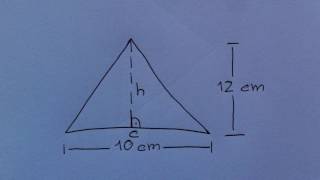 Oberflächenberechnung eines Dreiecks  Formel und Erklärung [upl. by Cad]