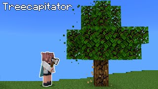 Treecapitator Mod  Minecraft PE Bedrock  12120  MOD  Download [upl. by Anyd]