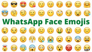 Learn Hindi and English words Meaning with Pictures  WhatsApp Face Emojis Meaning with Pictures [upl. by Binni]