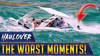 THE WORST BOAT FAILS EVER FILMED AT HAULOVER INLET BOAT SINKING  WAVY BOATS [upl. by Nnylarak]