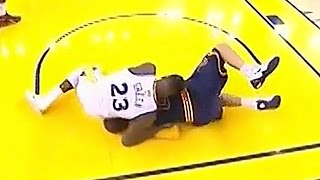 Draymond Green Sits on Matthew Dellavedovas Head During Game 5 of NBA Finals [upl. by Ibrik]