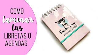 COMO HACER LIBRETAS O AGENDAS LAMINADAS [upl. by Nosnah]