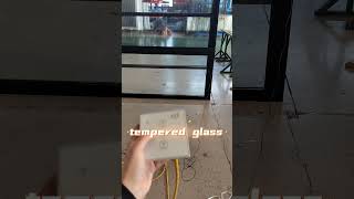 electric hung windowwindowfactory glasswindow automatic [upl. by Lydnek]