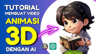 🔴 TUTORIAL MEMBUAT VIDEO CERITA ANIMASI 3D DENGAN AI  Versi 3  Belajar Ai untuk Pemula [upl. by Suivatram665]