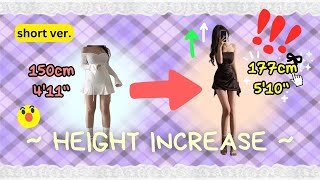 INCREASE your height SAFE n FAST short ver [upl. by Vona]