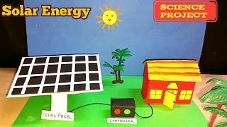 Working Model of Solar EnergySolar Panel ModelSolar Power systemKansal CreationScience project [upl. by Korwun]