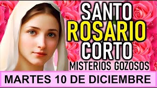 SANTO ROSARIO CORTO DE HOY MARTES 10 DE DICIEMBRE DE 2024 🌺 MISTERIOS GOZOSOSS [upl. by Clair575]