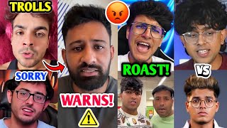 FINAL WARNING Rajat Dalal to CarryMinati😱⚠️ Triggered Insaan ROAST Puneet amp Joginder Jonathan [upl. by Nuahs629]