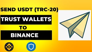 How to Send USDT trc20 From Trust Wallet to Binance [upl. by Norabal339]