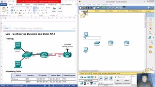 5226 Lab  Configuring Dynamic and Static NAT [upl. by Leksehc]