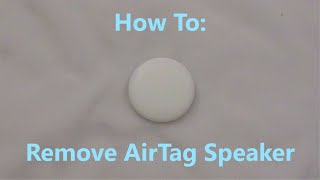 How To Remove AirTag Speaker [upl. by Leen]