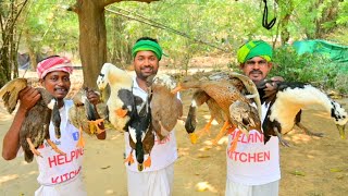 Traditional Duck Curry Recipe  Duck meat cooking for village poor people  Helping Kitchen [upl. by Adnac]