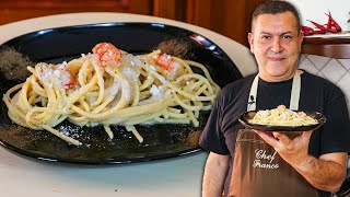 SPAGHETTI CACIO E PEPE CON GAMBERO ROSSO  La Ricetta PAZZESCA [upl. by Sudhir160]