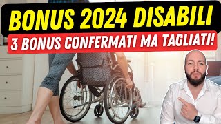 BONUS DISABILI 2024 INPS 3 bonus confermati per il nuovo anno [upl. by Clara731]