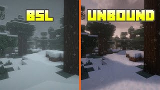 BSL Shaders vs Complementary Unbound  Shader Comparison [upl. by Endys]