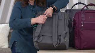 Baggallini Nylon Soho Backpack with Wristlet on QVC [upl. by Rolf501]