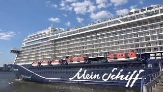 Mein Schiff 1  Auslaufen Hamburg 17052024 [upl. by Eyeleen]