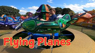 FLYING PLANES Fairground Ride  Calderstones Beach amp Funfair [upl. by Verile]