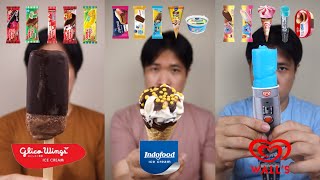 KOMPILASI MUKBANG BERBAGAI MACAM ES KRIM GLICO WINGS INDOFOOD ICE CREAM DAN WALLS [upl. by Duax]