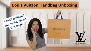 Louis Vuitton Handbag Unboxing  Did I Make The Right Choice  First Impressions [upl. by Llimaj]