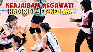 MEGAWATI HANGESTRI KEMBALI HADIRKAN KEAJAIBAN SET KELIMA RED SPARK VS GS CALTEX V LEAGUE 2024 [upl. by Yerffoj]