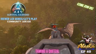 Ark Survival Ascended EP 40 Taming A Quetzal [upl. by Hanah]