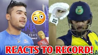 Riyan Parag another WORLD RECORD Reacts 😱 Riyan Parag Syed Mushtaq Ali Trophy Batting News [upl. by Edgell161]