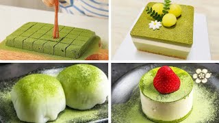 Satisfying Relaxing Video🍩🍪🎂🍰Relaxing Cooking Sounds  Matcha Chocolate RecipeAsmrTiktok [upl. by Nolly]