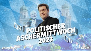 Politischer Aschermittwoch in Passau CSUAM23 [upl. by Chester]