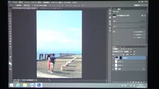 PhotoshopCS6 人物の切り抜きと合成テクニック [upl. by Ellesig113]