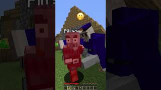 Checking Players For Dangerous Items vs Emoji Detect Reaction shorts meme minecraft [upl. by Ilac]