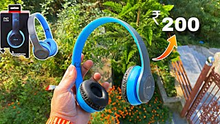 P47 wireless headphones unboxing and review⚡️Asli sach [upl. by Julee]