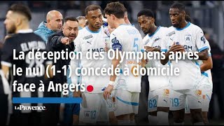 La déception des Olympiens après le nul 11 concédé à domicile face à Angers [upl. by Nrek639]