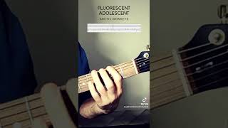 FLUORESCENT ADOLESCENT GUITAR INTRO WTAB arcticmonkeys arcticmonkeyscover guitartutorial easy [upl. by Ginnifer]