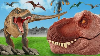 The attack of the TRex dinosaur  Jurassic World  DINO Action [upl. by Plerre]