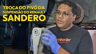 Como fazer a troca do pivô da suspensão do Renault Sandero [upl. by Rustie228]