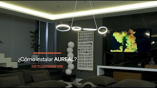 ¿Cómo instalar tu Lámpara Colgante LED AUREAL 💡 [upl. by Enitsej]