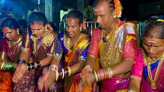 Gudur Venkatesh swamy Bathukamma patalu at cheruvugattu  cheruvugattu Bathukamma patalu [upl. by Kcirnek]