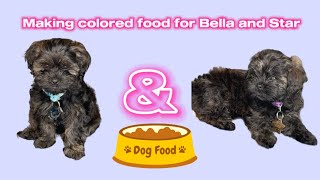 Making Colored Food For Bella And Star [upl. by Yarahs]