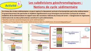 Les subdivisions géochronologiques notions de cycle sédimentaire شرح بالداريجة [upl. by Noside875]