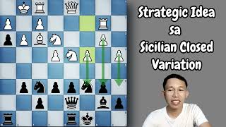 Strategic Idea Laban sa Sicilian Closed Variation chess [upl. by Odette]