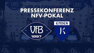 Pressekonferenz nach dem Pokalspiel gegen Kickers Emden [upl. by Evadne948]