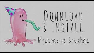 How to Download and Import Procreate Brushes [upl. by Viddah]