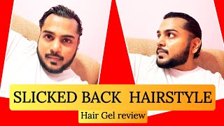 Best Slick back hairstlye  Set Wet Hair Gel Review [upl. by Durkin409]