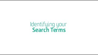 Identifying your Search Terms [upl. by Yelats788]