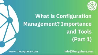 What is Configuration Management Importance and Tools  Part1 [upl. by Yursa41]