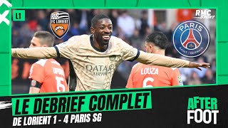 Lorient 14 PSG  Le débrief complet de lAfter foot après la nouvelle balade parisienne [upl. by Enidualc]