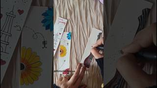 Cute and Easy Bookmark idea diy shorts art tutorial [upl. by Esilehs618]